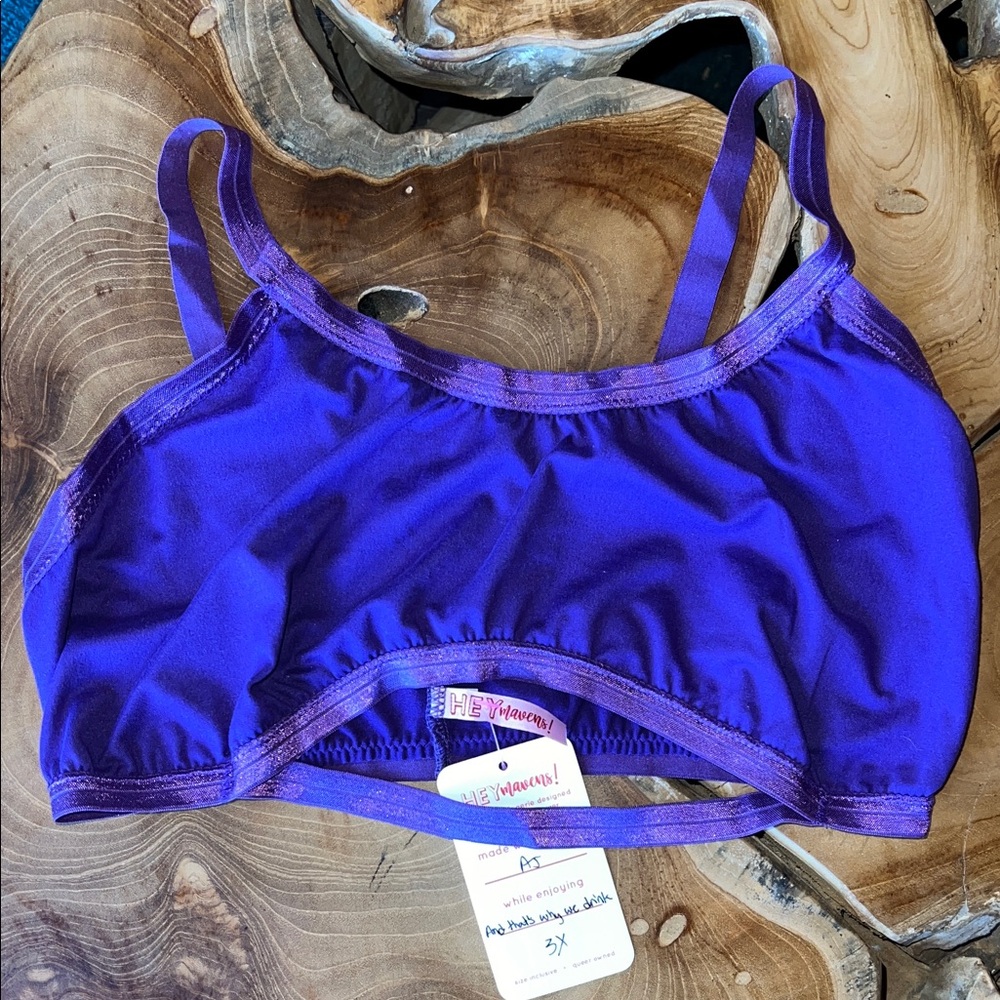 HEYmavens Purple Women's Bralette NWT 3X